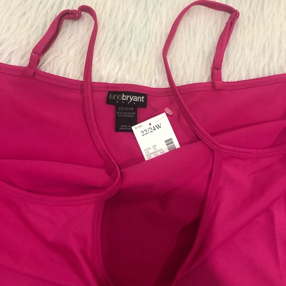 Lane bryant women’s lightweight summer tank top beach pink tank top - Picture 2 of 4